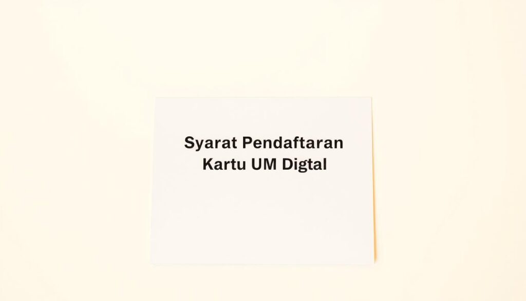 Syarat Pendaftaran Kartu UMKM Digital