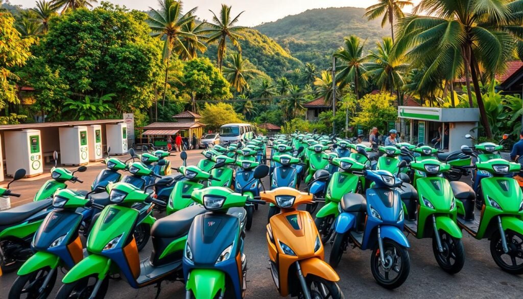 armada motor listrik Gojek Bali