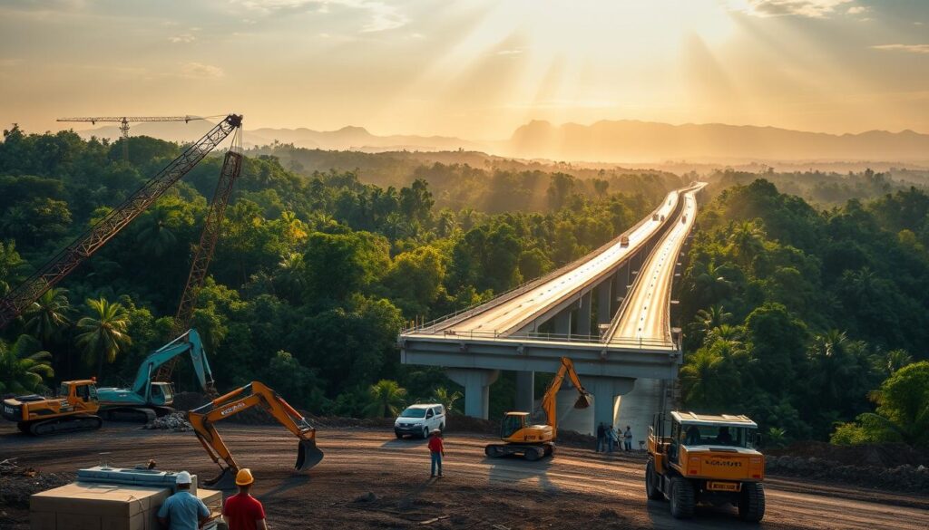 kemajuan proyek tol