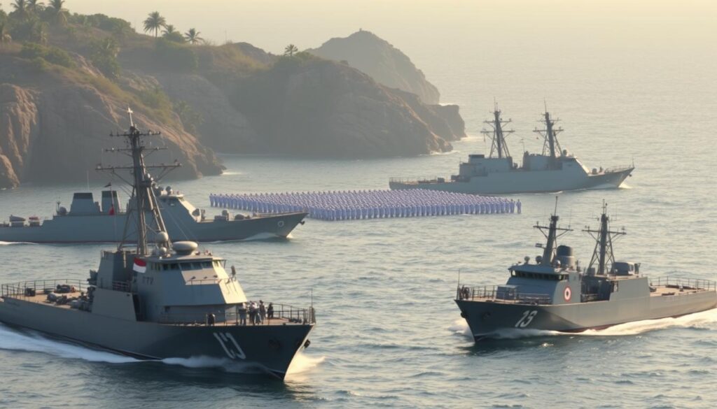 latihan gabungan TNI AL dan Angkatan Laut Jepang